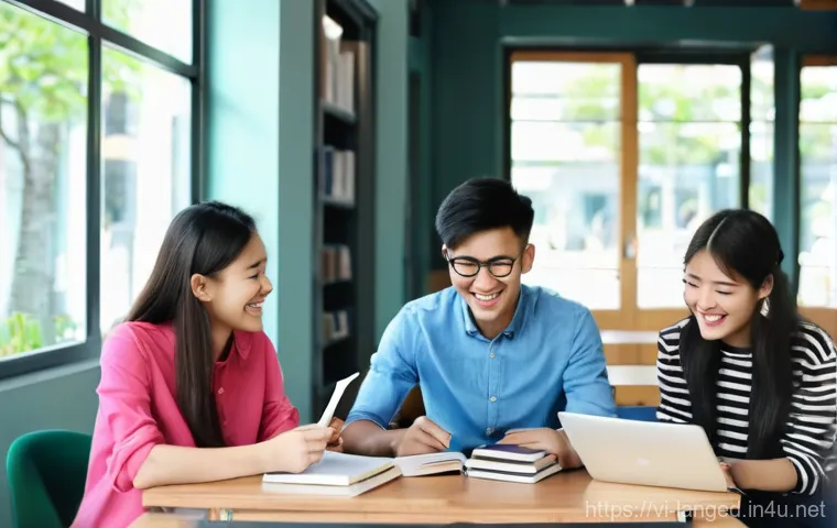 언어 교육에서의 메타인지 전략 - **Prompt:** A focused young Vietnamese man, in his late teens or early 20s, with a neat short haircu...