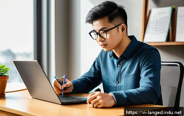 언어 교육에서의 온라인 평가 - A modern online learning platform interface displayed on a sleek laptop screen, showing detailed per...